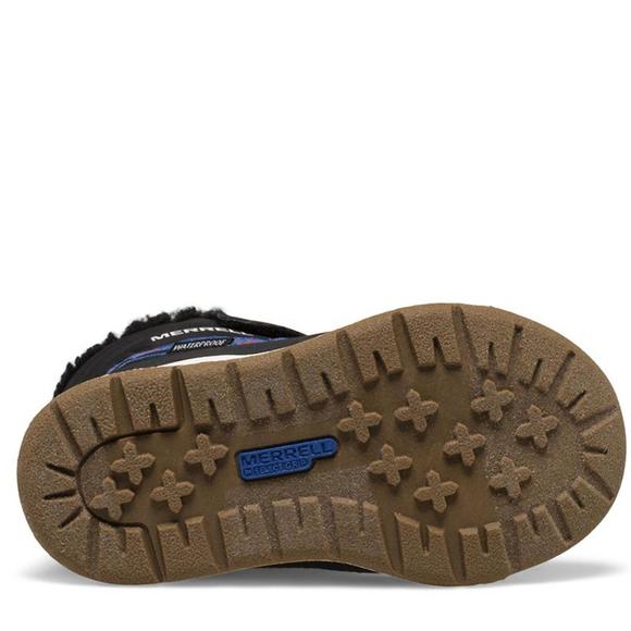 NEW MERRELL little kid-snow crush 3.0 waterproof jr. boot in black - Picture 4 of 4